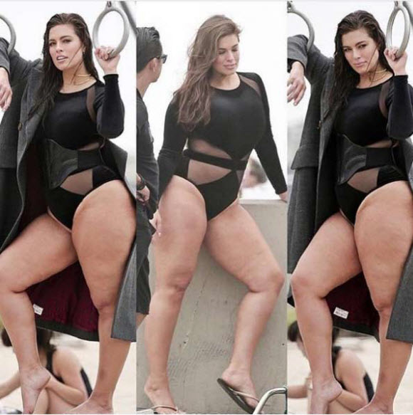 Ashley Graham shares a photo of her body without photoshop