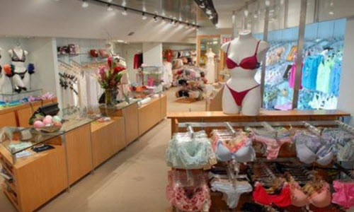 Sylene of Washington Intimate Apparel lingerie boutique store inside view