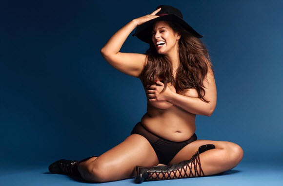 Ashley Graham Send Message For Poses Completely Naked In Grazia UK