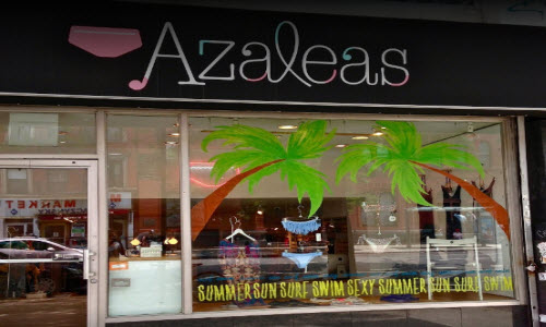 Azaleas Lingerie Store Boutique Outside View