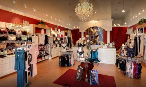 Charmelle28 lingerie boutique store inside