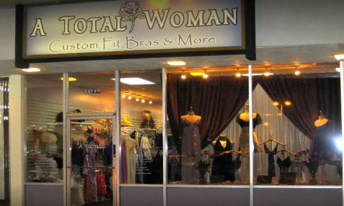 A Total Woman lingerie boutique store outside view