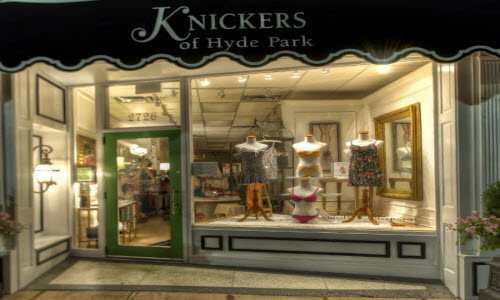 Knickers of Hyde Park Lingerie Boutique Store Outside View