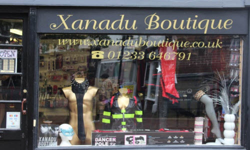 Xanadu Lingerie Boutique Store outside View