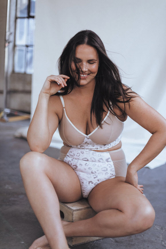Candice Huffine Lunches Her Plus Size Lingerie Collection
