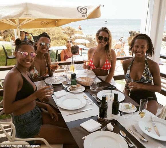Kate Wright Posts A Stunning New Photo With Rio Ferdinand's Sister Sian In Portugal 