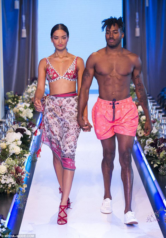 Shanina Shaik Flaunted Her Flawless Frame As She Confidently Strolled Down The Runway In Skimpy Magenta Lingerie