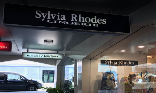 Sylvia Rhodes Lingerie Boutique outside View