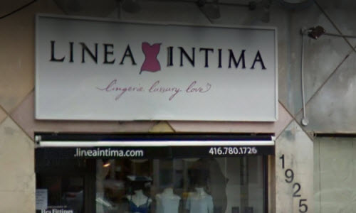 Linea Intima Lingerie Boutique outside View
