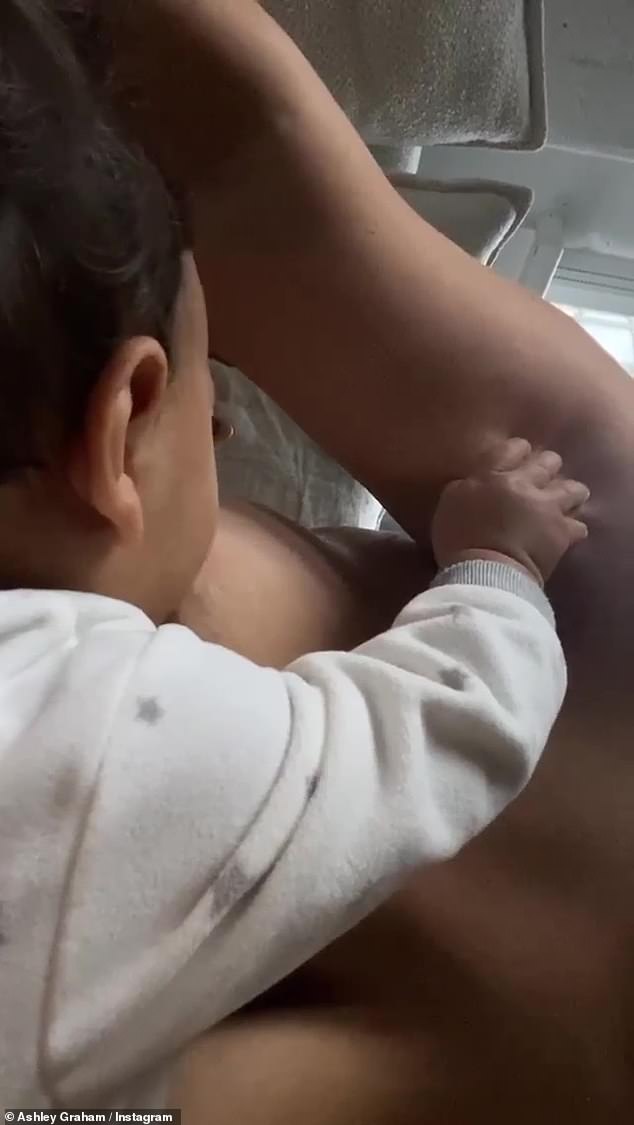 Ashley Graham Posts Breastfeeding Video As The Supermodel Mom Reunites With Her Baby Isaac