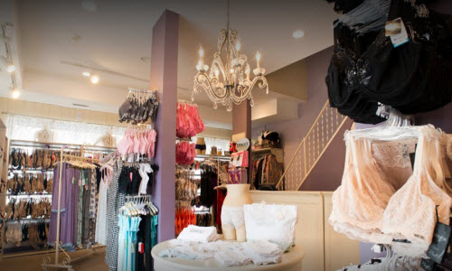 Sweet Blossoms Lingerie boutique store inside