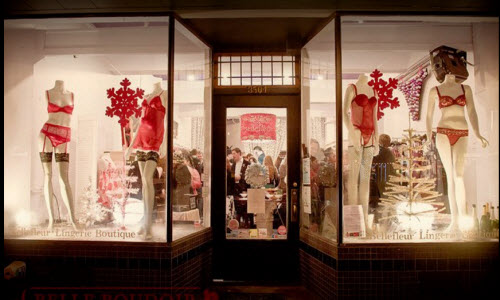 vc Bellefleur Lingerie boutique store outside view