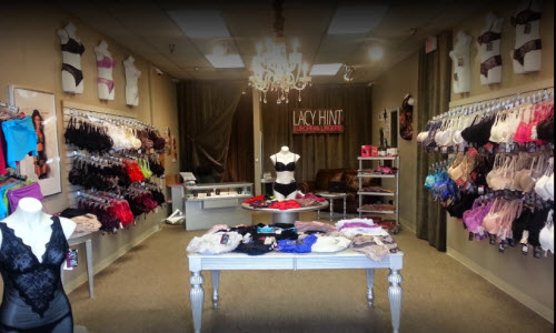 Lacy Hint Lingerie Boutique store inside view