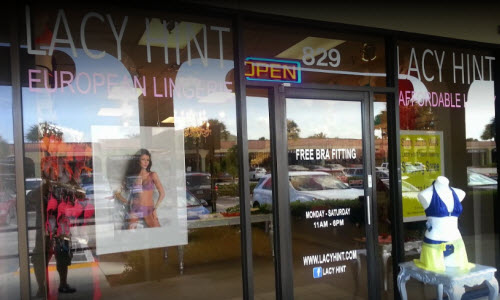vc Lacy Hint Lingerie Boutique store outside view