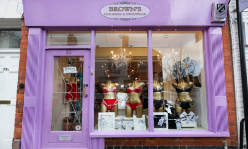 vc Browns Lingerie Boutique Outside View