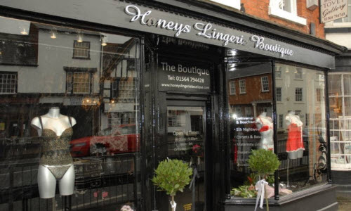 Honeys Lingerie Boutique Store outside View