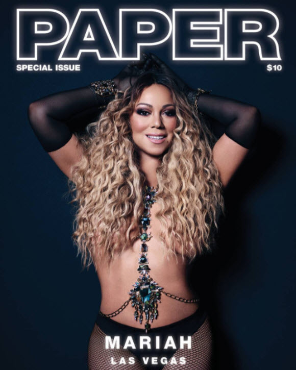 Mariah Carey Flaunted Her Naked Cleavage For A Boob-Spilling Paper Magazine Mariah Carey Flaunted Her Naked Cleavage For A Boob-Spilling Paper Magazine