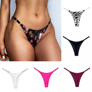 Women Ice Silk Thongs Seamless G-string Panties Sexy Knickers Lingerie Underwear